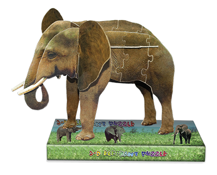 3d puzzle_elephant